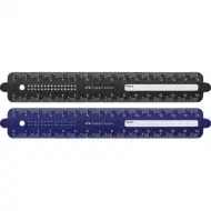 Faber-Castell: Riglă flexibilă cu buline de 15 cm, disponibilă în mai multe culori.