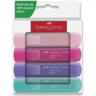Faber-Castell: Set de 4 evidențiatoare în culori pastelate, 1546