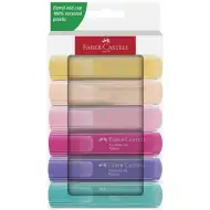 Faber-Castell: Set de 6 evidențiatoare în culori pastelate, model 1546