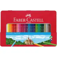 Faber-Castell: Set de creioane colorate în cutie metalică, 36 bucăți