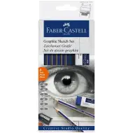 Faber-Castell: Set de creioane grafit pentru schiță, 8 bucăți