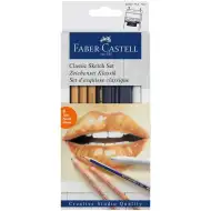 Faber-Castell: Set de creioane pentru schiță monocrome, 8 bucăți