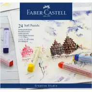 Faber-Castell: Set de cretă pastel uscat, 24 bucăți
