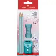 Faber-Castell: Set de instrumente de scris Sparkle, culoare albastru ocean