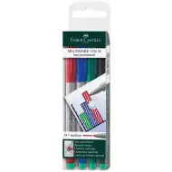 Faber-Castell: Set de markere Multimark pentru folii M – 4 buc.