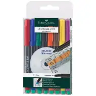 Faber-Castell: Set de markere cu alcool Multimark F 0,6 mm – 8 buc