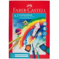 Faber-Castell: bloc de desen A3 – 10 coli, hârtie de 100 g