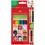 Faber-Castell: set de creioane colorate 12+3 bucăți