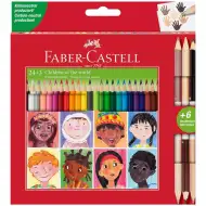 Faber-Castell: set de creioane colorate 24+3 bucăți