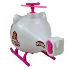 Fashion Sport Car: Set de mașină sport roz cu lumină și sunet, cu elicopter. imaginea 14