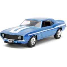 Fast & Furious: Pachet de 2 mașini 1969 Chevrolet Camaro și 1968 Dodge Charger Widebody, scară 1/32 - Jada Toys imaginea 4