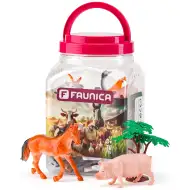Faunica: Set de joacă cu animale de fermă în găleată - Woodyland