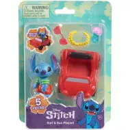 Figurină de jucărie Stitch cu mașină