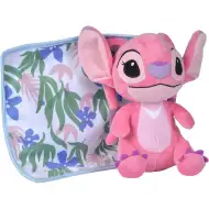Figurină de pluș Disney Stitch Angel cu pătură, 25 cm - Simba Toys