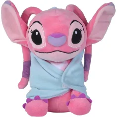 Figurină de pluș Disney Stitch Angel cu pătură, 25 cm - Simba Toys imaginea 2