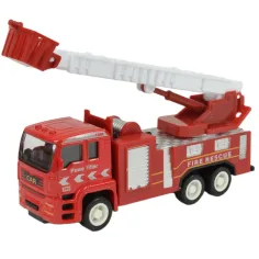 Fire Rescue Team: set de 4 mașini de pompieri din metal imaginea 8