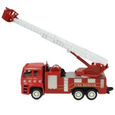 Fire Rescue Team: set de 4 mașini de pompieri din metal imaginea 9