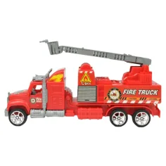 Fire Truck: Camion de pompieri cu roți de aterizare în două variante de 26cm. imaginea 7
