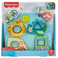 Fisher-Price: Jucărie pentru bebeluși cu forme și vehicule - Mattel