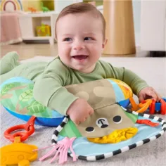 Fisher-Price: Pernă pentru burtică cu ursuleț - Mattel imaginea 2