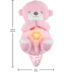Fisher-Price: Vidră roz adormită cu funcții - Mattel imaginea 3