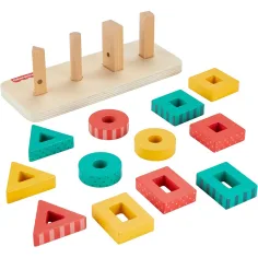 Fisher-Price: Wood Jucărie de dezvoltare cu forme din lemn - Mattel imaginea 3