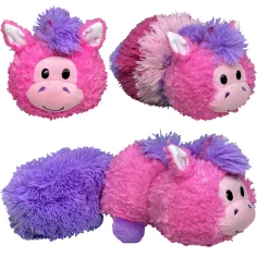 FlipaZoo: Figurină de pluș reversibilă de 28 cm, de la unicorn la pisică imaginea 3
