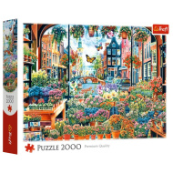 Florărie în Amsterdam, puzzle de 2000 de piese, calitate premium – Trefl