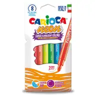 Marker set de 8 bucăţi fluorescent neon - Carioca