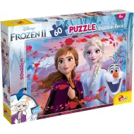 Frozen 2 2-în-1 puzzle de 60 piese și carte de colorat 50x35cm – Lisciani