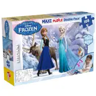 Frozen 2 în 1 puzzle de 108 piese și carte de colorat 70x50cm - Lisciani