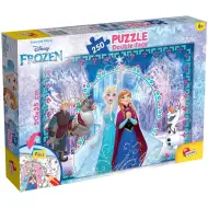 Frozen 2 în 1 puzzle de 250 piese și carte de colorat 50x35cm - Lisciani