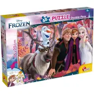 Frozen 2 în 1 puzzle de 48 piese și carte de colorat 35x25cm - Lisciani
