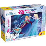 Frozen 2 în 1 puzzle maxi cu 35 piese și carte de colorat 70x50cm - Lisciani