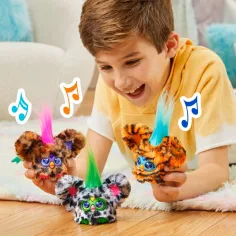Furby: Figurină interactivă de pluș Furblets Moo-Boo - Hasbro imaginea 5