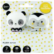 GaGaGu: Set de zornăitoare duble - Maimuță și Panda