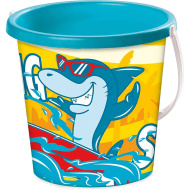 Găleată de nisip cu model de rechin surfer - Mondo Toys