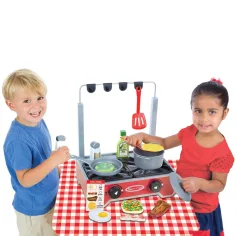 Gătit și coacere: Set de copt din lemn Deluxe - Melissa & Doug imaginea 2