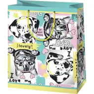 Geanta de cadou de dimensiuni medii cu animale de companie 18x23x10cm