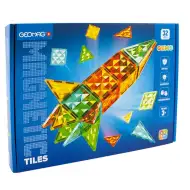 Geomag: Plăci magnetice Gems Rocket, set rachetă cu 32 de piese
