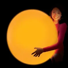 Glowzilla Wubble minge cu bule luminoase neon portocaliu 75cm imaginea 2