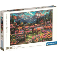 HQC Călăreț în galop liber - puzzle de 3000 piese - Clementoni