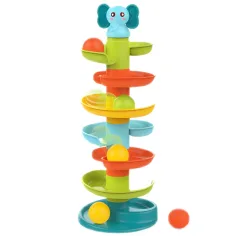 Happy World: Pista veselă cu elefanți de 47cm imaginea 2