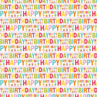 Hârtie de ambalat cu inscripția „Happy Birthday” 100 x 70 cm