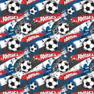 Hârtie de ambalat cu tematică de fotbal 100x70 cm