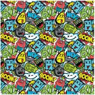 Hârtie de împachetat cu model Green BOOM 100x70cm