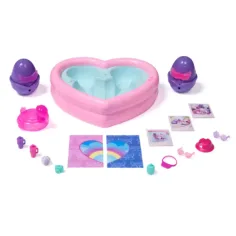 Hatchimals Alive!: Set de joacă Petrecere la Piscina Neon Curcubeu - Spin Master imaginea 2