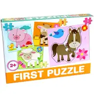 Puzzle pentru bebelusi cu animale de casă - D - Toys