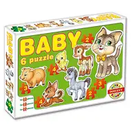Puzzle Baby cu animale domestice