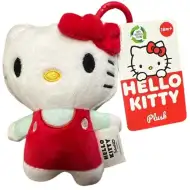 Hello Kitty breloc de pluș pentru geantă, 12 cm - roșu